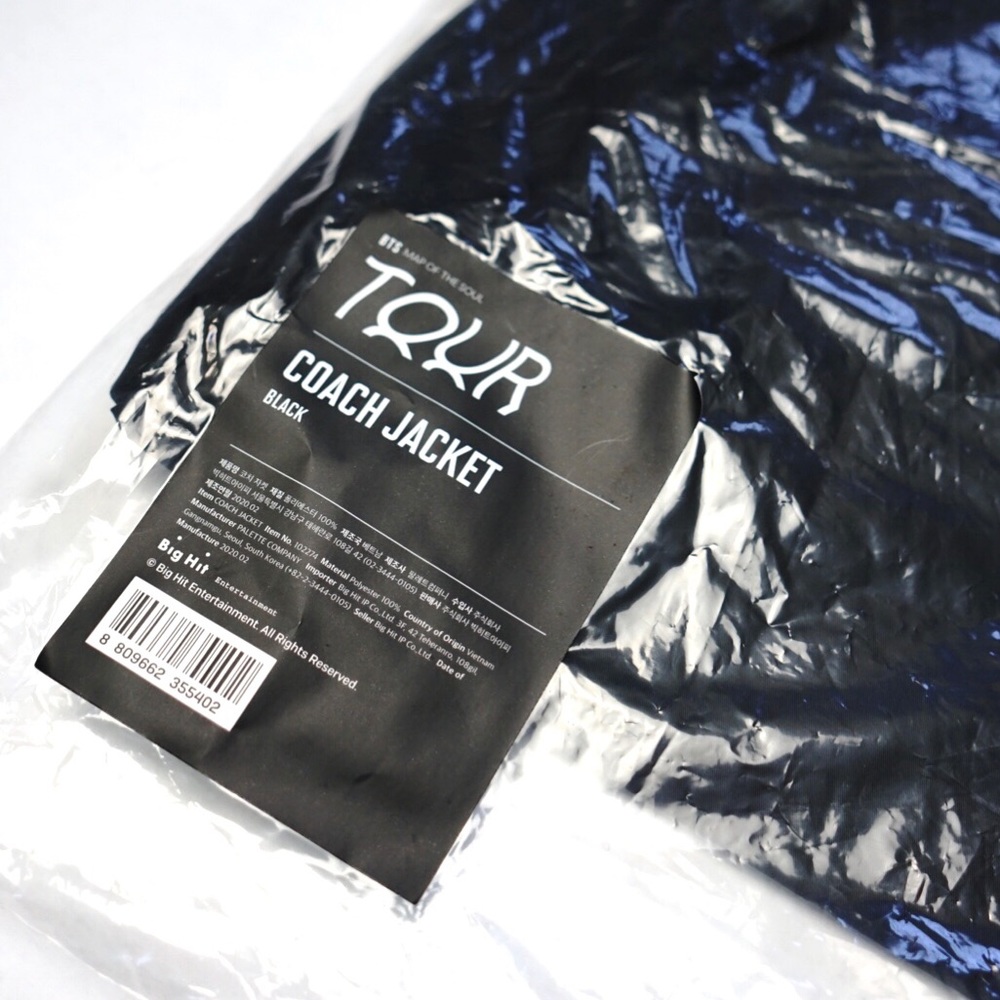 BTS Merch - Coach’s Jacket Black - Sz. M